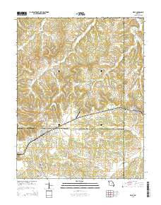 Belle Missouri Current topographic map, 1:24000 scale, 7.5 X 7.5 Minute, Year 2015