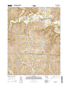 Berlin Missouri Current topographic map, 1:24000 scale, 7.5 X 7.5 Minute, Year 2014