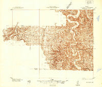 Big Piney Missouri Historical topographic map, 1:48000 scale, 15 X 15 Minute, Year 1936