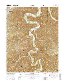 Big Piney Missouri Current topographic map, 1:24000 scale, 7.5 X 7.5 Minute, Year 2015