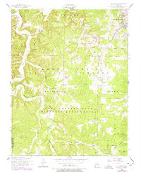 Bloodland Missouri Historical topographic map, 1:24000 scale, 7.5 X 7.5 Minute, Year 1954