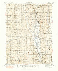 Bolckow Missouri Historical topographic map, 1:62500 scale, 15 X 15 Minute, Year 1945