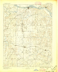 Boonville Missouri Historical topographic map, 1:125000 scale, 30 X 30 Minute, Year 1888