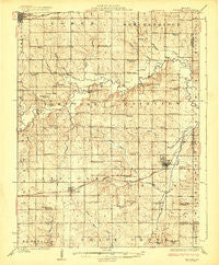 Braymer Missouri Historical topographic map, 1:62500 scale, 15 X 15 Minute, Year 1924