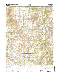 Bronaugh Missouri Current topographic map, 1:24000 scale, 7.5 X 7.5 Minute, Year 2015