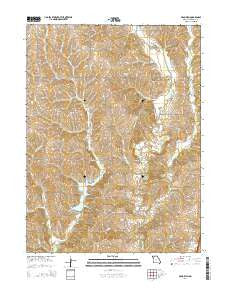 Brooklyn Missouri Current topographic map, 1:24000 scale, 7.5 X 7.5 Minute, Year 2014