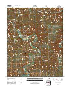 Brownfield Missouri Historical topographic map, 1:24000 scale, 7.5 X 7.5 Minute, Year 2012