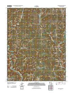 Brushyknob Missouri Historical topographic map, 1:24000 scale, 7.5 X 7.5 Minute, Year 2012