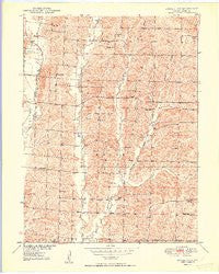 Bucklin NW Missouri Historical topographic map, 1:24000 scale, 7.5 X 7.5 Minute, Year 1950