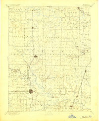 Butler Missouri Historical topographic map, 1:125000 scale, 30 X 30 Minute, Year 1894