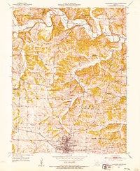 California North Missouri Historical topographic map, 1:24000 scale, 7.5 X 7.5 Minute, Year 1952