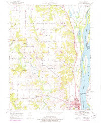 Canton Missouri Historical topographic map, 1:24000 scale, 7.5 X 7.5 Minute, Year 1950