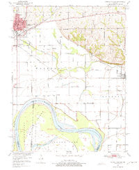 Carrollton East Missouri Historical topographic map, 1:24000 scale, 7.5 X 7.5 Minute, Year 1951