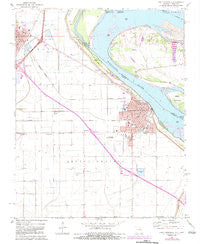 Caruthersville Missouri Historical topographic map, 1:24000 scale, 7.5 X 7.5 Minute, Year 1971