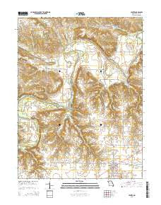 Center Missouri Current topographic map, 1:24000 scale, 7.5 X 7.5 Minute, Year 2015
