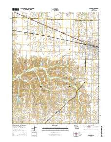 Centralia Missouri Current topographic map, 1:24000 scale, 7.5 X 7.5 Minute, Year 2014