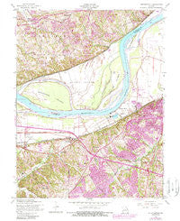 Chesterfield Missouri Historical topographic map, 1:24000 scale, 7.5 X 7.5 Minute, Year 1954