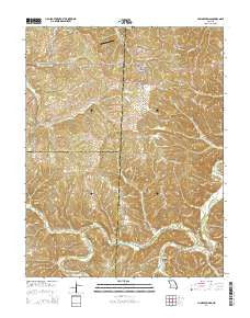 Climax Springs Missouri Current topographic map, 1:24000 scale, 7.5 X 7.5 Minute, Year 2014