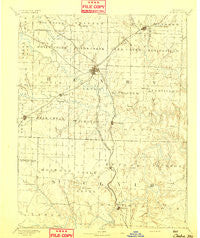 Clinton Missouri Historical topographic map, 1:125000 scale, 30 X 30 Minute, Year 1894