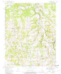Cliquot Missouri Historical topographic map, 1:24000 scale, 7.5 X 7.5 Minute, Year 1950