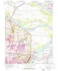 Columbia Bottom Missouri Historical topographic map, 1:24000 scale, 7.5 X 7.5 Minute, Year 1951