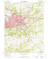 Columbia Missouri Historical topographic map, 1:24000 scale, 7.5 X 7.5 Minute, Year 1967