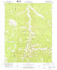 Courtois Missouri Historical topographic map, 1:24000 scale, 7.5 X 7.5 Minute, Year 1978