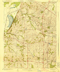 Creve Coeur Missouri Historical topographic map, 1:24000 scale, 7.5 X 7.5 Minute, Year 1940
