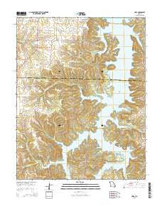Crisp Missouri Current topographic map, 1:24000 scale, 7.5 X 7.5 Minute, Year 2015