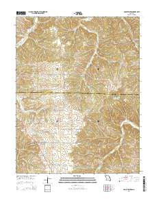 Cross Timbers Missouri Current topographic map, 1:24000 scale, 7.5 X 7.5 Minute, Year 2014