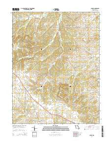 Cyrene Missouri Current topographic map, 1:24000 scale, 7.5 X 7.5 Minute, Year 2014