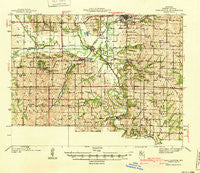 Darlington Missouri Historical topographic map, 1:62500 scale, 15 X 15 Minute, Year 1940