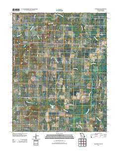 Deerfield Missouri Historical topographic map, 1:24000 scale, 7.5 X 7.5 Minute, Year 2011
