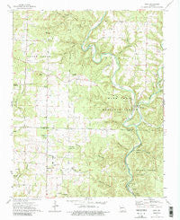 Dora Missouri Historical topographic map, 1:24000 scale, 7.5 X 7.5 Minute, Year 1973