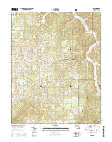 Doss Missouri Current topographic map, 1:24000 scale, 7.5 X 7.5 Minute, Year 2015