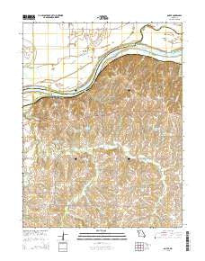 Dover Missouri Current topographic map, 1:24000 scale, 7.5 X 7.5 Minute, Year 2015