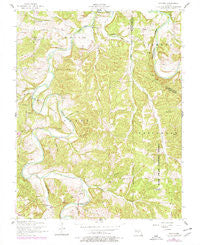 Drynob Missouri Historical topographic map, 1:24000 scale, 7.5 X 7.5 Minute, Year 1954