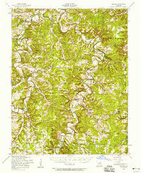 Drynob Missouri Historical topographic map, 1:62500 scale, 15 X 15 Minute, Year 1954