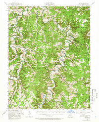 Drynob Missouri Historical topographic map, 1:62500 scale, 15 X 15 Minute, Year 1954