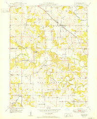 Durham Missouri Historical topographic map, 1:24000 scale, 7.5 X 7.5 Minute, Year 1950