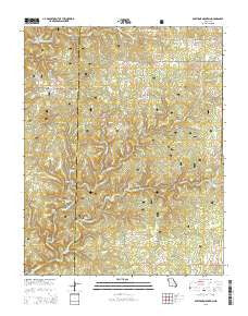 Dyestone Mountain Missouri Current topographic map, 1:24000 scale, 7.5 X 7.5 Minute, Year 2015