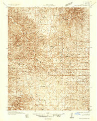 Edgar Springs Missouri Historical topographic map, 1:48000 scale, 15 X 15 Minute, Year 1937