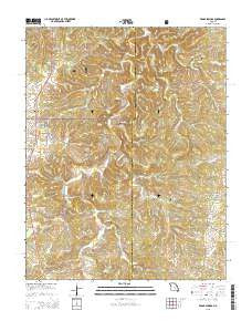 Edgar Springs Missouri Current topographic map, 1:24000 scale, 7.5 X 7.5 Minute, Year 2015