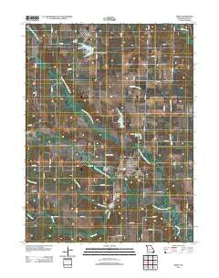 Edina Missouri Historical topographic map, 1:24000 scale, 7.5 X 7.5 Minute, Year 2012