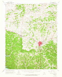 Eldon Missouri Historical topographic map, 1:62500 scale, 15 X 15 Minute, Year 1960