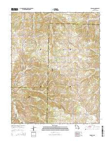 Elkland Missouri Current topographic map, 1:24000 scale, 7.5 X 7.5 Minute, Year 2015