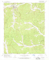 Ellington Missouri Historical topographic map, 1:24000 scale, 7.5 X 7.5 Minute, Year 1968