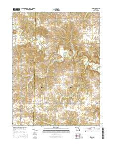 Emden Missouri Current topographic map, 1:24000 scale, 7.5 X 7.5 Minute, Year 2014