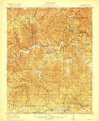 Eminence Missouri Historical topographic map, 1:62500 scale, 15 X 15 Minute, Year 1917