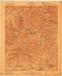 Eminence Missouri Historical topographic map, 1:62500 scale, 15 X 15 Minute, Year 1917